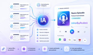 Cómo convertir varias URLs de artículo en podcast automatizado